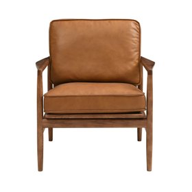 Oliver Armchair Tan Premium Leather