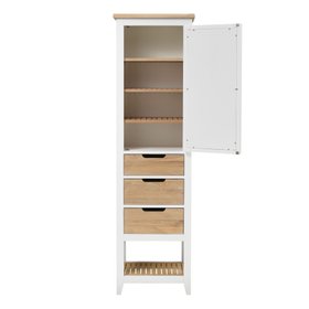 Chester Pure White Tall Bathroom Cupboard