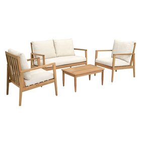 Frampton Wooden Lounge Set