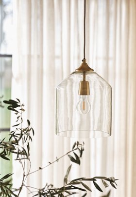 Harper Antique Brass Pendant