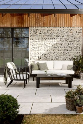 Hillesley Metal Sofa And Lounge Chair Set