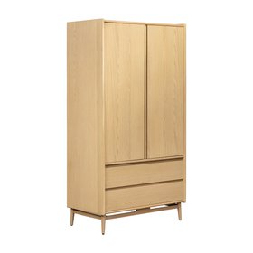 Winson Light Oak Double Wardrobe