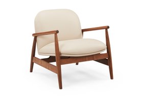 Halford Walnut Lounge Chair