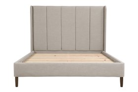 Parker Double Bed in Natural House Linen Mix