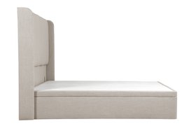Parker Double Ottoman Storage Bed in Natural House Linen Mix