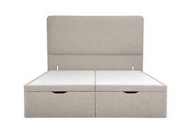 Ellis Double Ottoman Storage Bed in Natural House Linen Mix