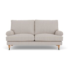 Stewart Large 2 Seater Sofa In Indigo Kingham Stripe