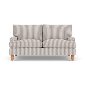 Morris Large 2 Seater Sofa In Indigo Kingham Stripe