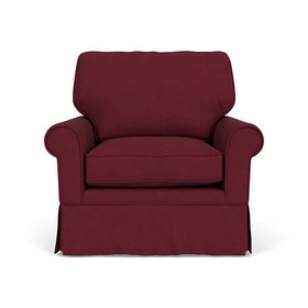Dawson Armchair in Rosehip House Linen Mix