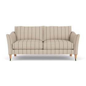 Robinson 3 Seater Sofa In Charcoal Compton Stripe
