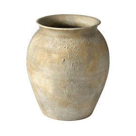 Beige Stone Effect Vase