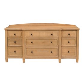 Leafield Washed Oak Low And Wide Chest