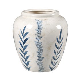 Ople Blue Floral Medium Vase