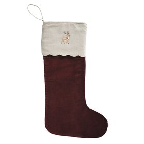 Yuletide Mulberry Scalloped Stocking