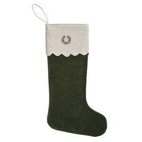 Yuletide Forest Scalloped Stocking
