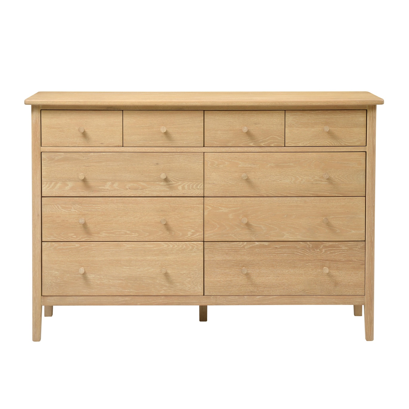 Berkeley Nordic Oak 10 Drawer Chest