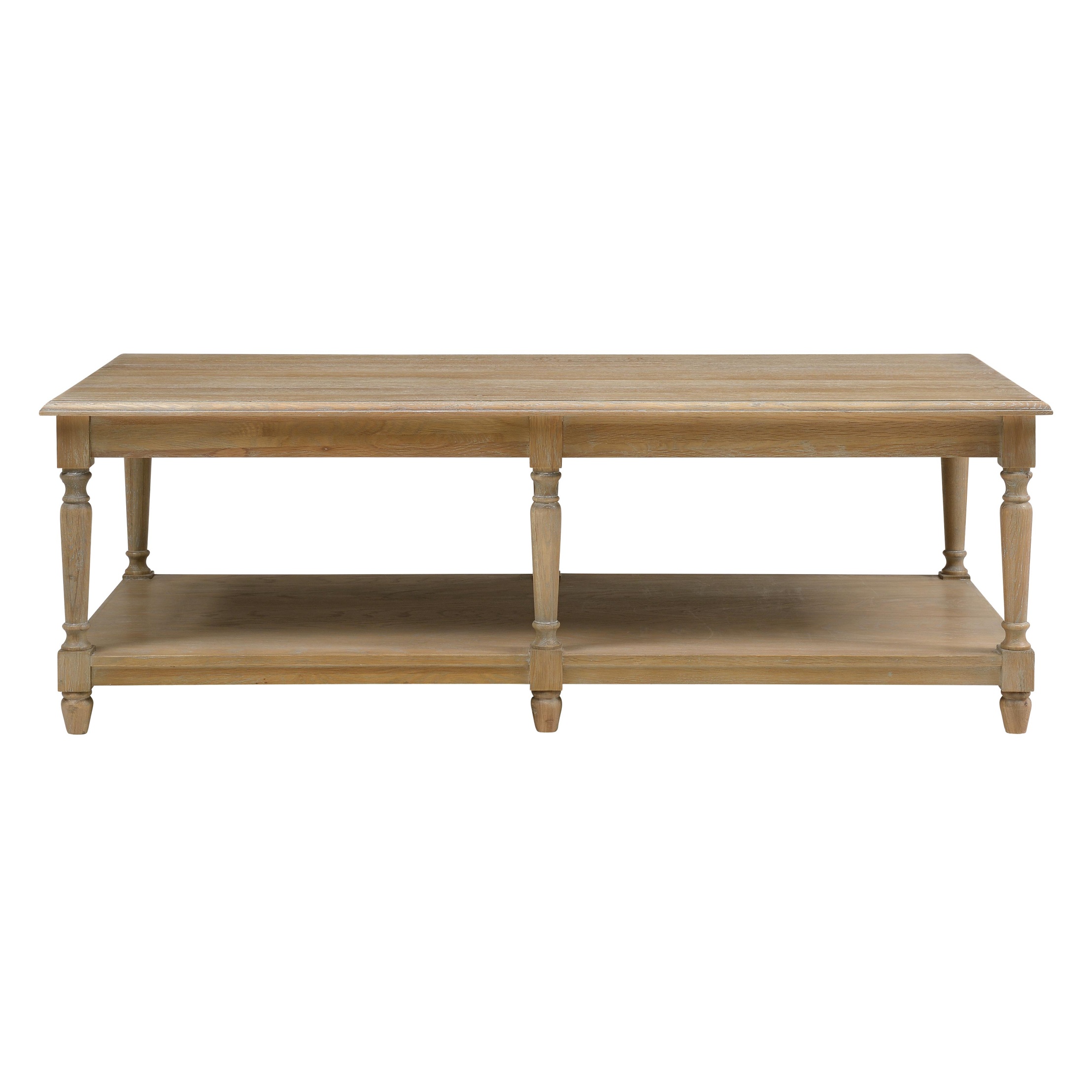 Camille Limewash Oak Large Coffee Table