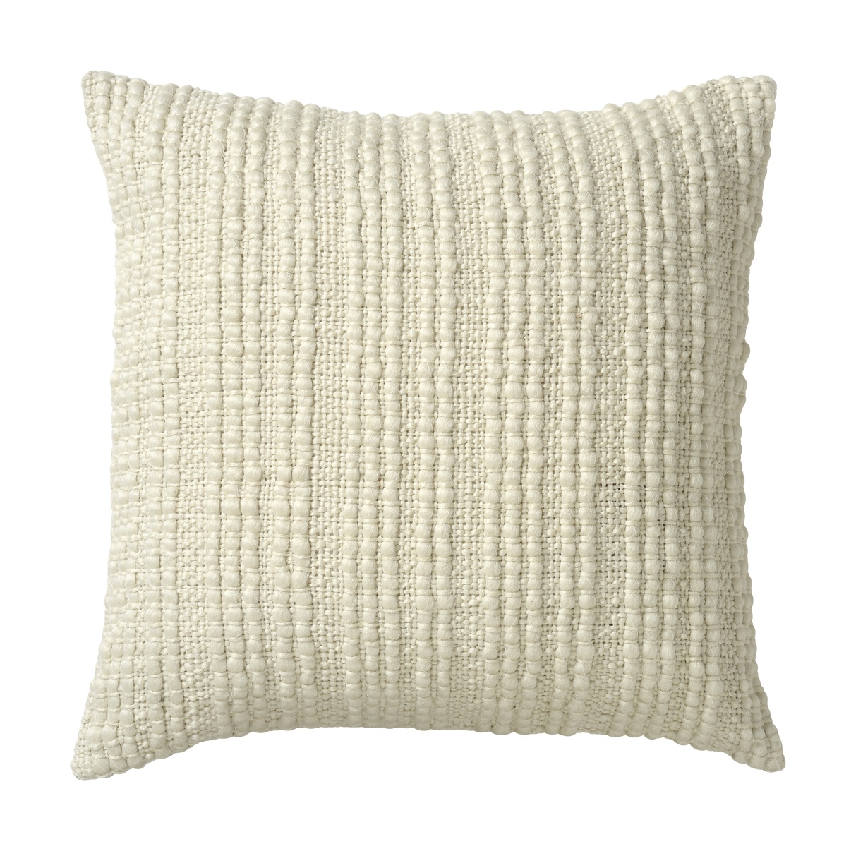 Grid Hand Woven Cushion Ivory