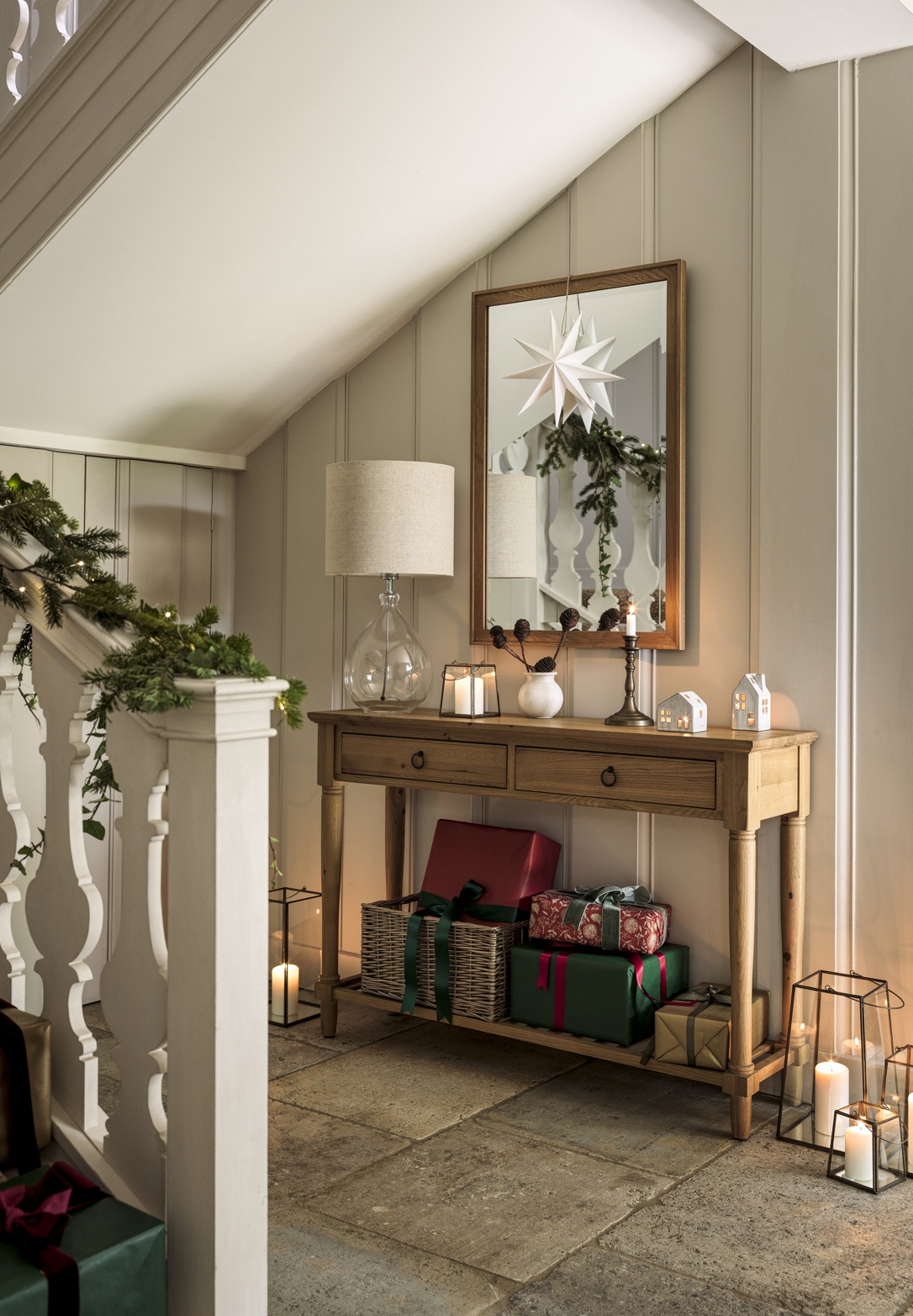 Elkstone Mellow Oak Console Table