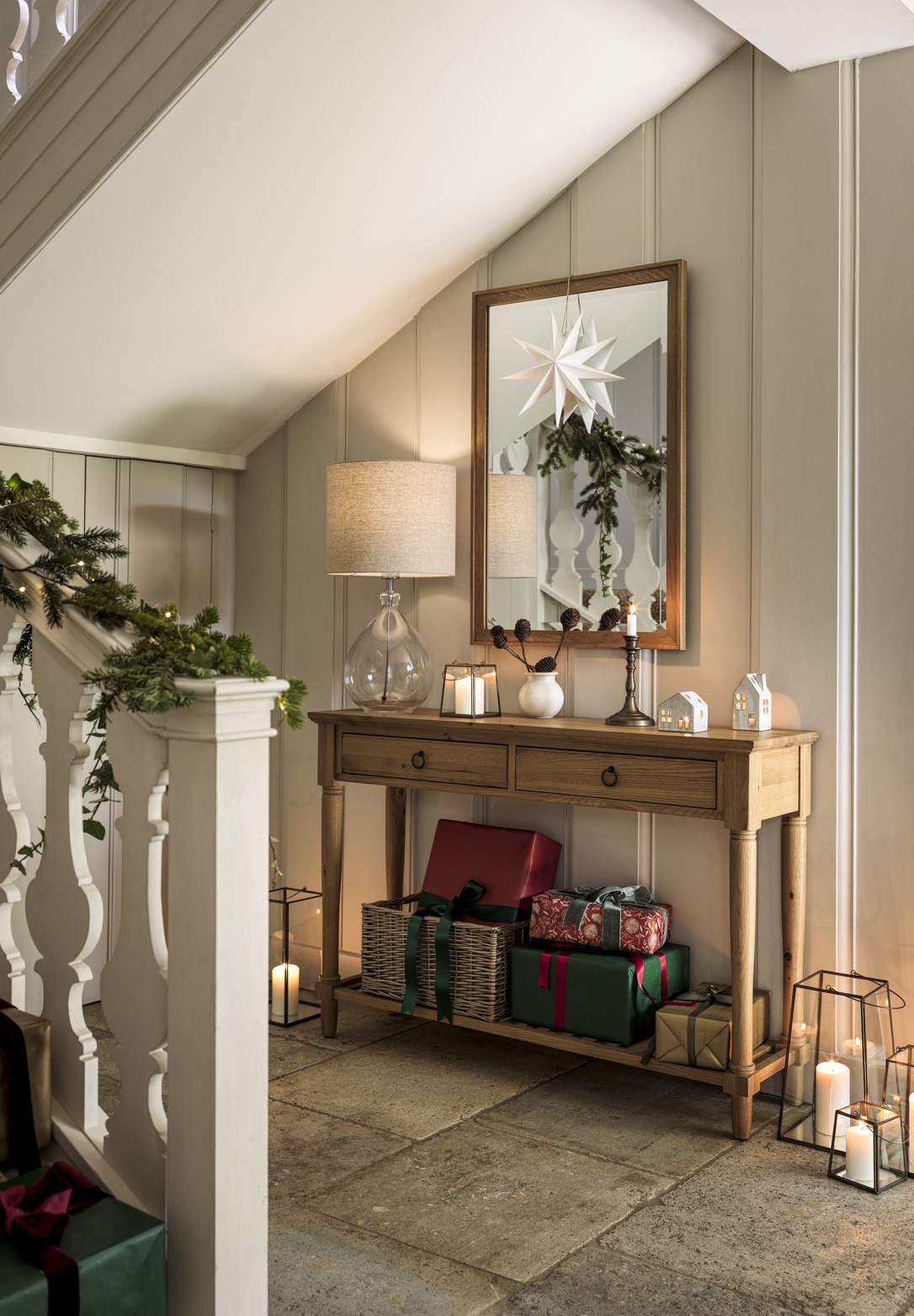 Elkstone Mellow Oak Console Table