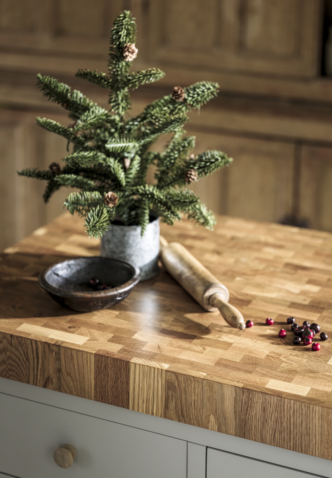 Chester Dove Grey Butchers Block