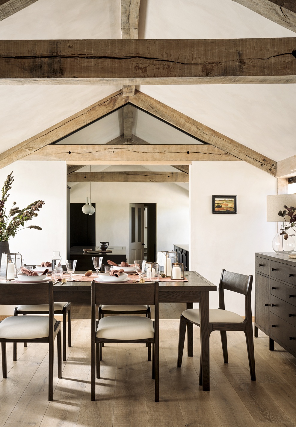 Blockley Brown Oak 6-8 seater Dining Table