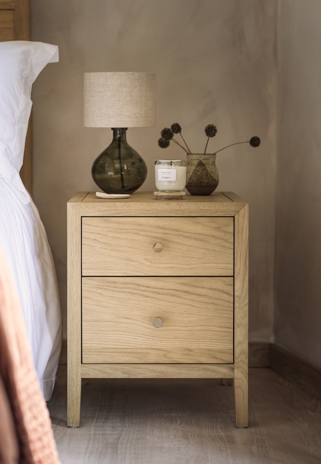Blockley Pale Oak Bedside