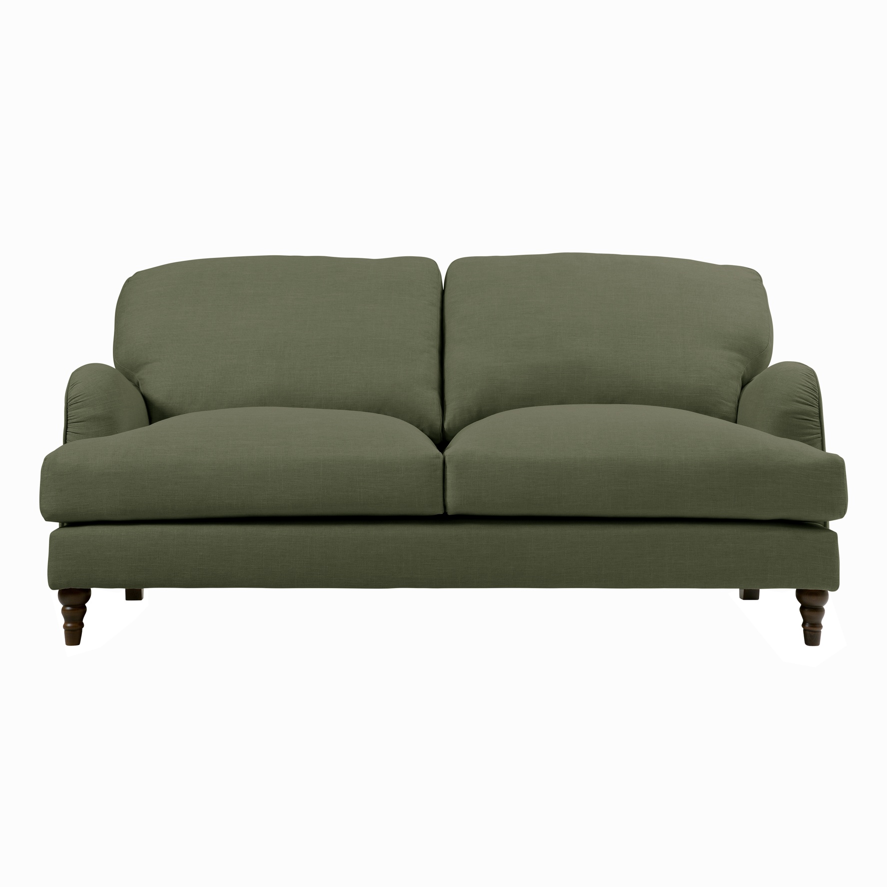 Burton 3 Seater Sofa Forest Green House Linen Mix