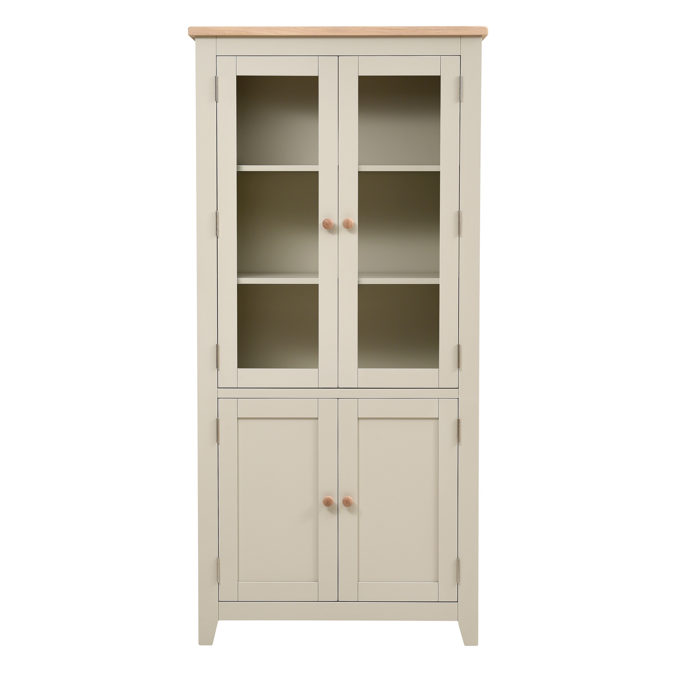Chester Limestone Glass Display Cabinet