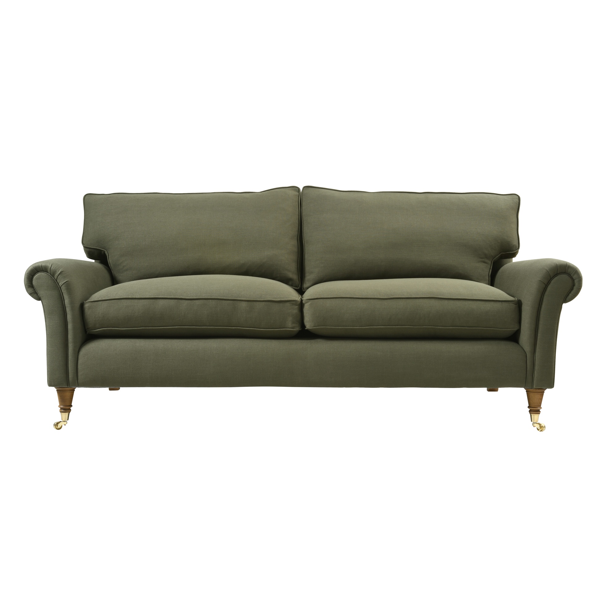 Osbourne 3 Seater Sofa Forest Green House Linen Mix