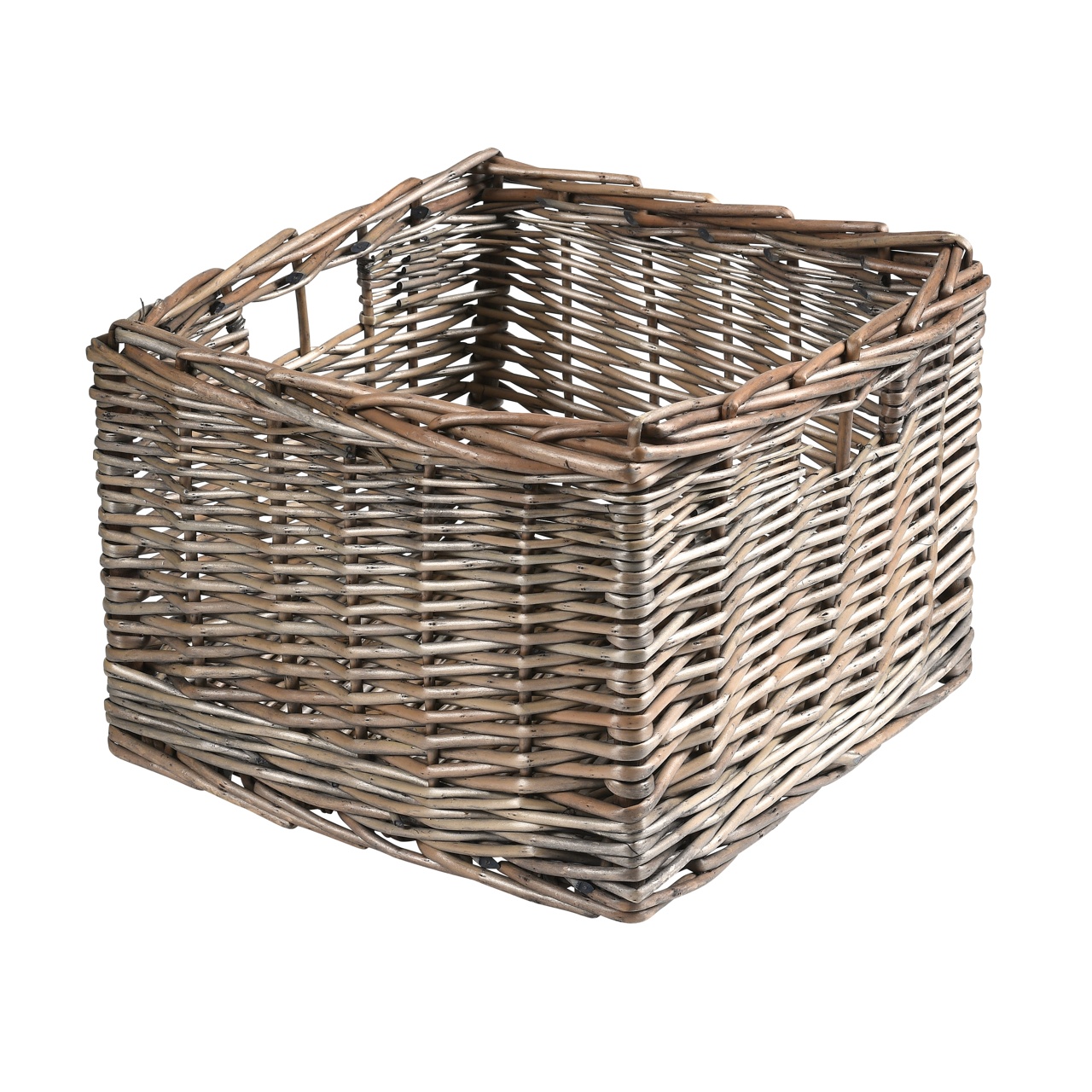 Small Square Antique Wash Storage Basket