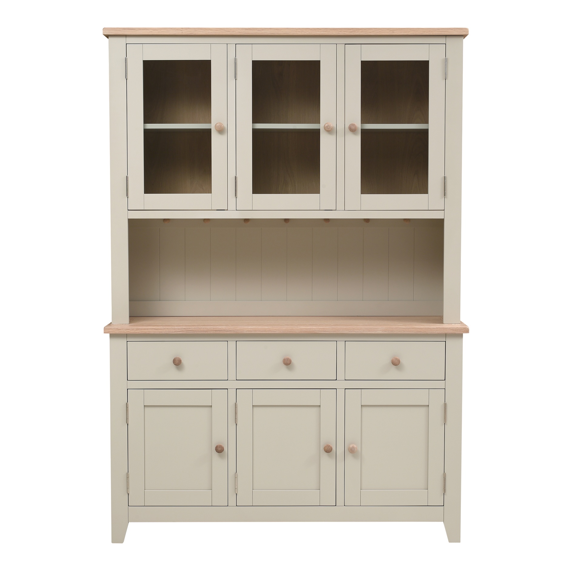 Chester Limestone Large Sideboard and Chester Limestone Large Glazed Dresser Top