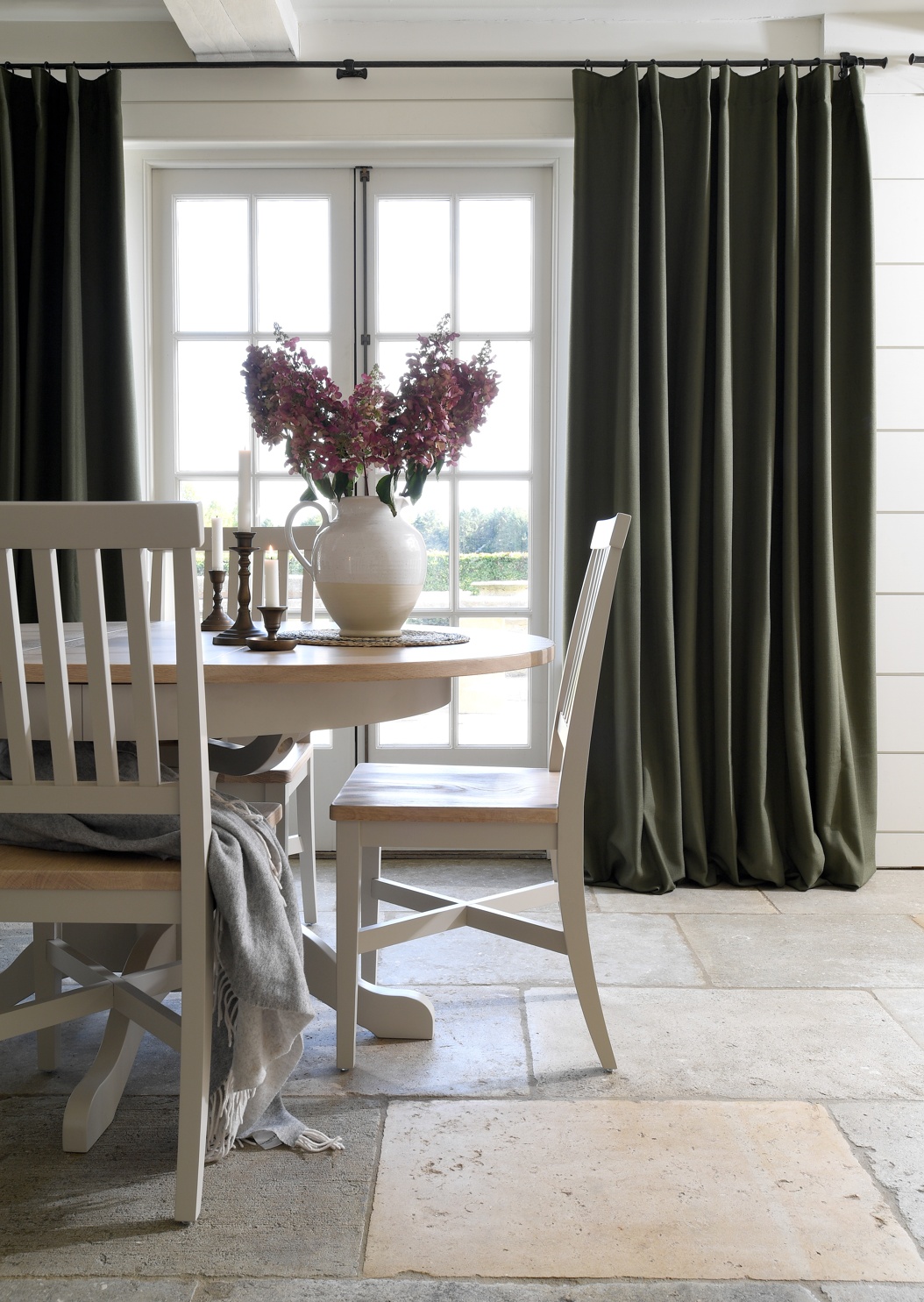 Apsley Forest Green Curtain Pair from £60
