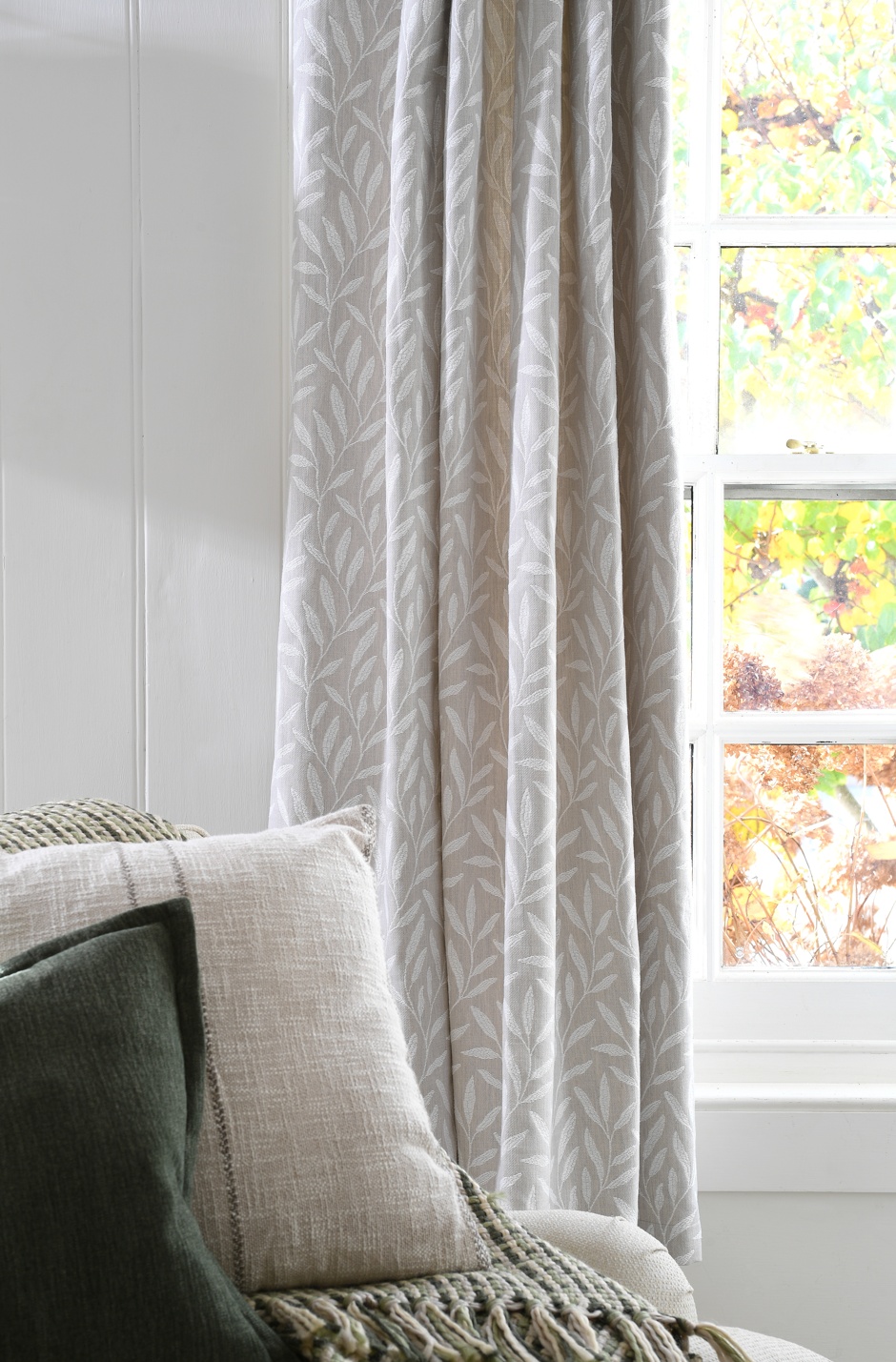 Delmont Leaf Trail Curtain Pair from £110