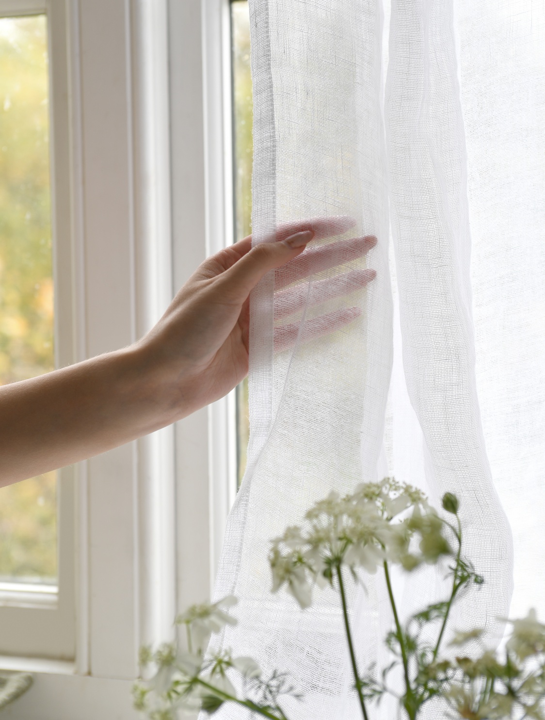 Thessaly Linen Sheer Curtain Panel £40