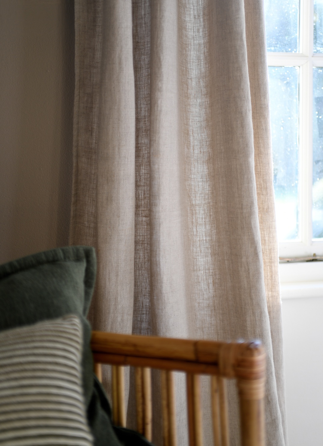 Apsley Natural Curtain Pair from £60