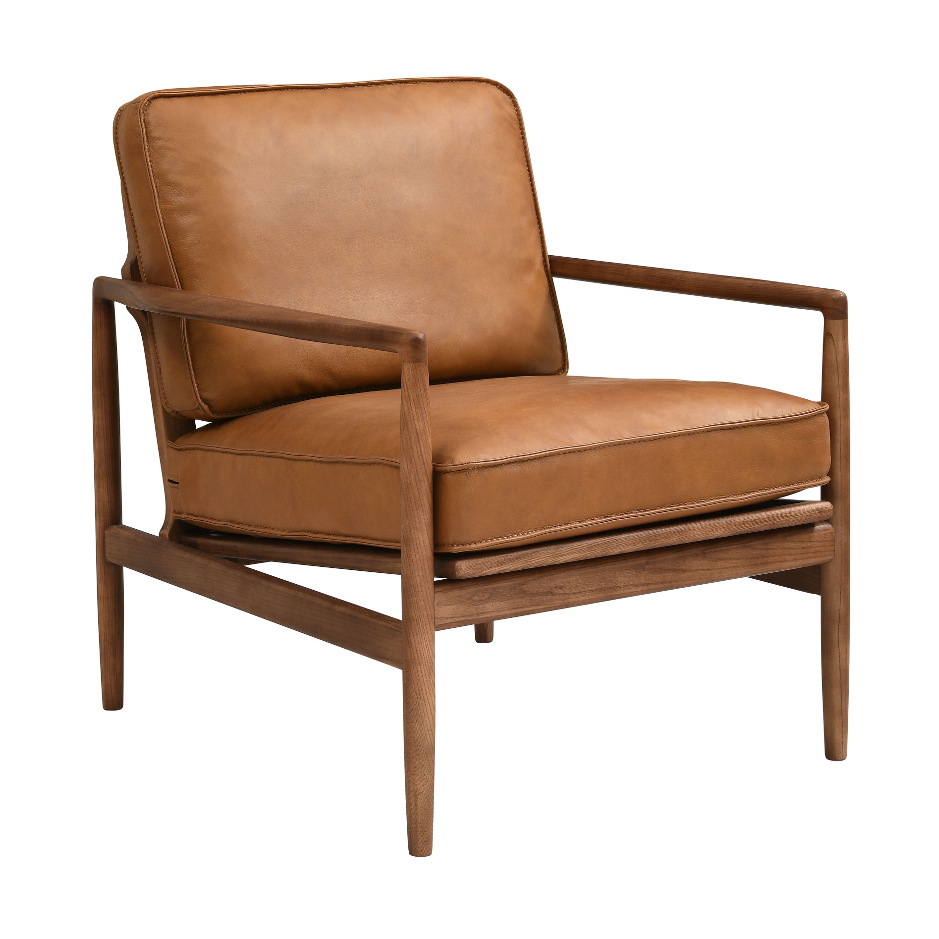 Oliver Armchair Tan Premium Leather