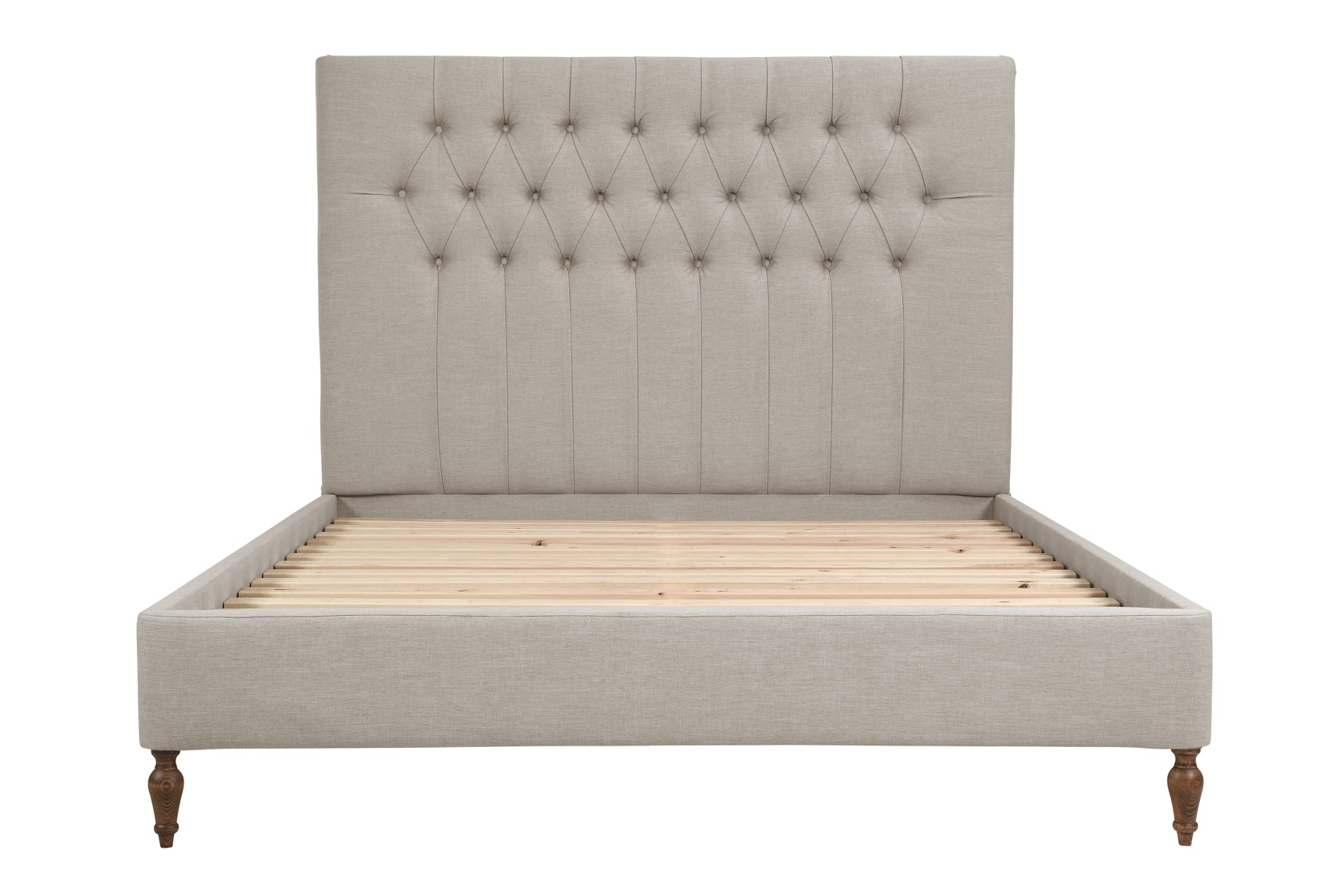 Calvert Double Bed in Natural House Linen Mix