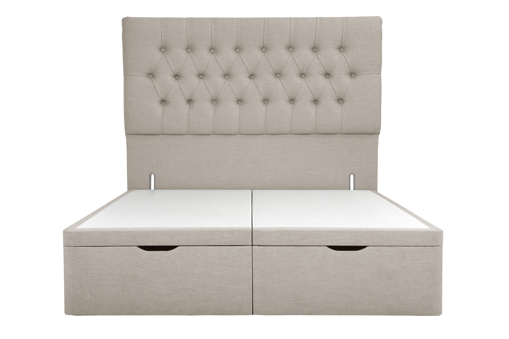 Calvert Double Ottoman Storage Bed in Natural House Linen Mix