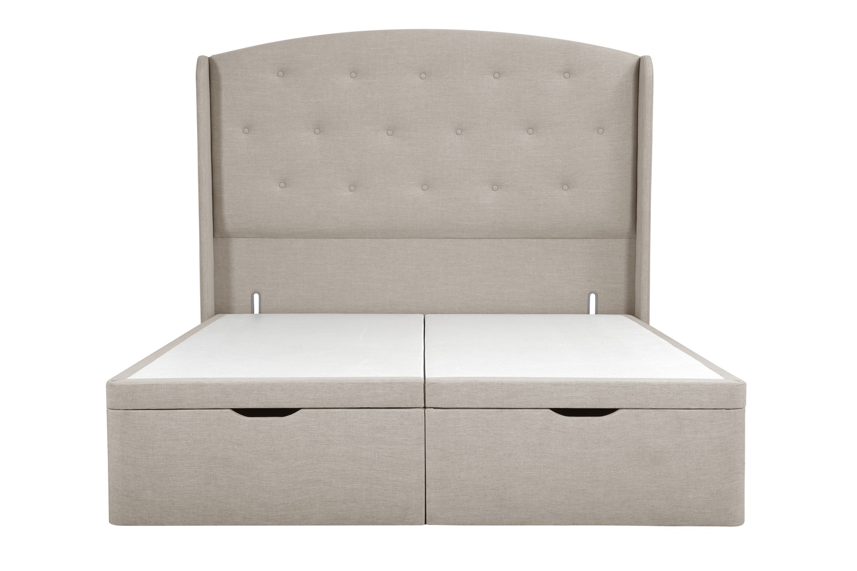 Gilmore Double Ottoman Storage Bed in Natural House Linen Mix