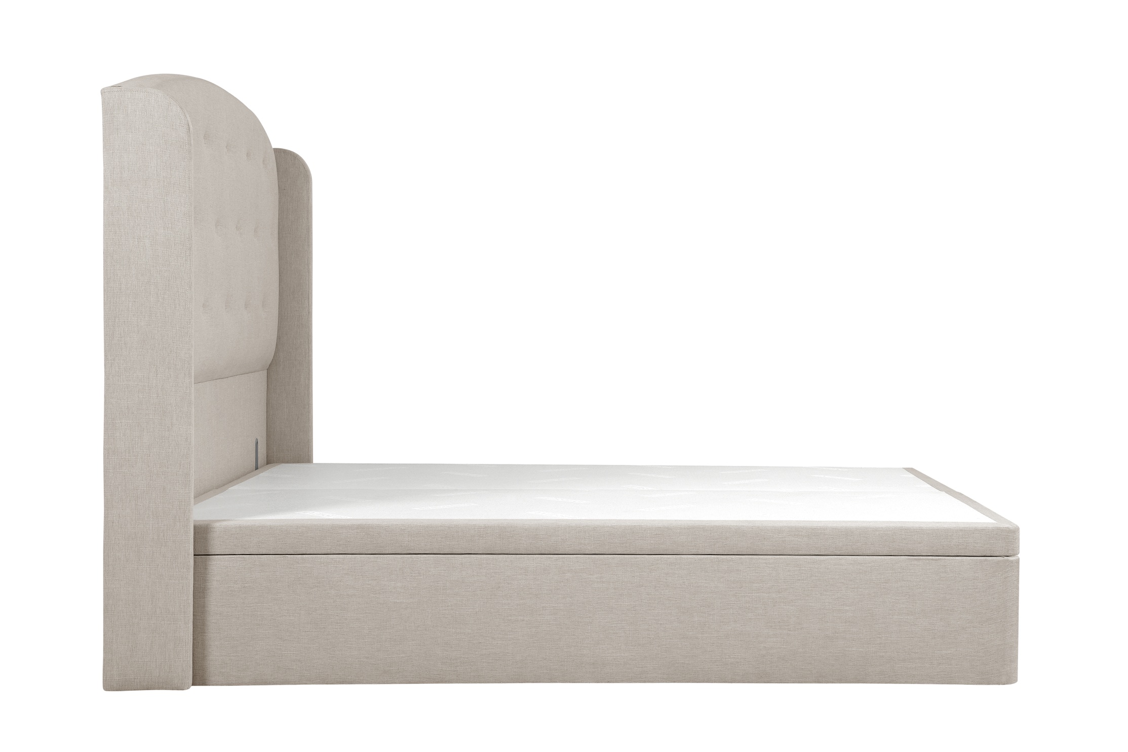 Gilmore Double Ottoman Storage Bed in Natural House Linen Mix