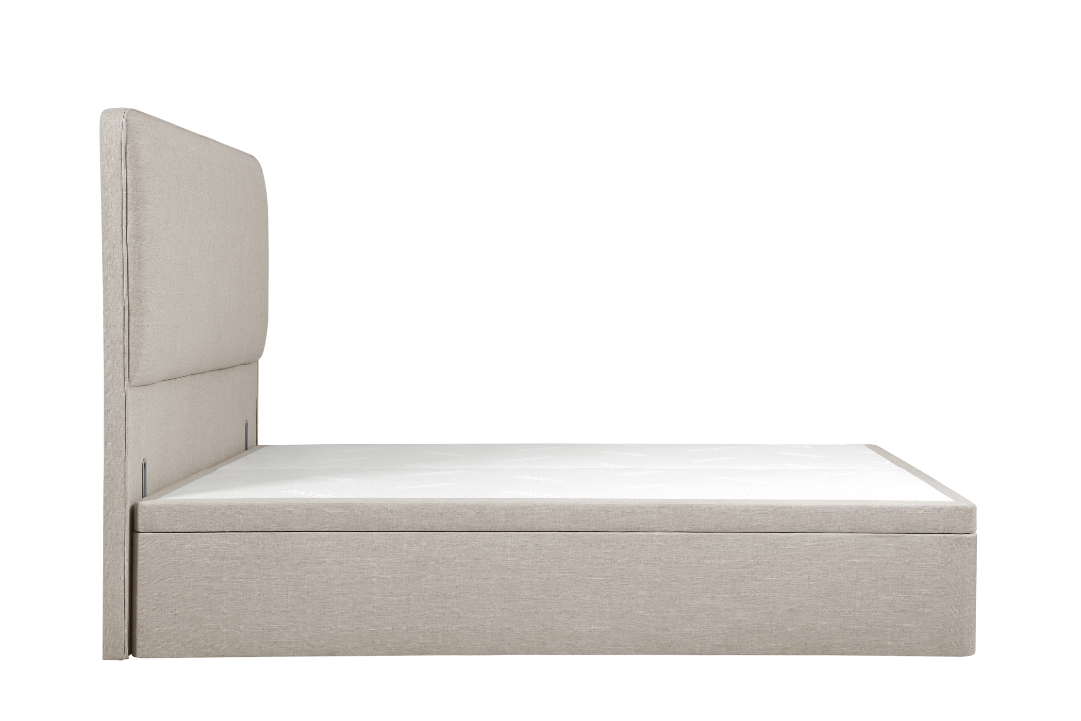 Ellis Double Ottoman Storage Bed In Natural House Linen Mix