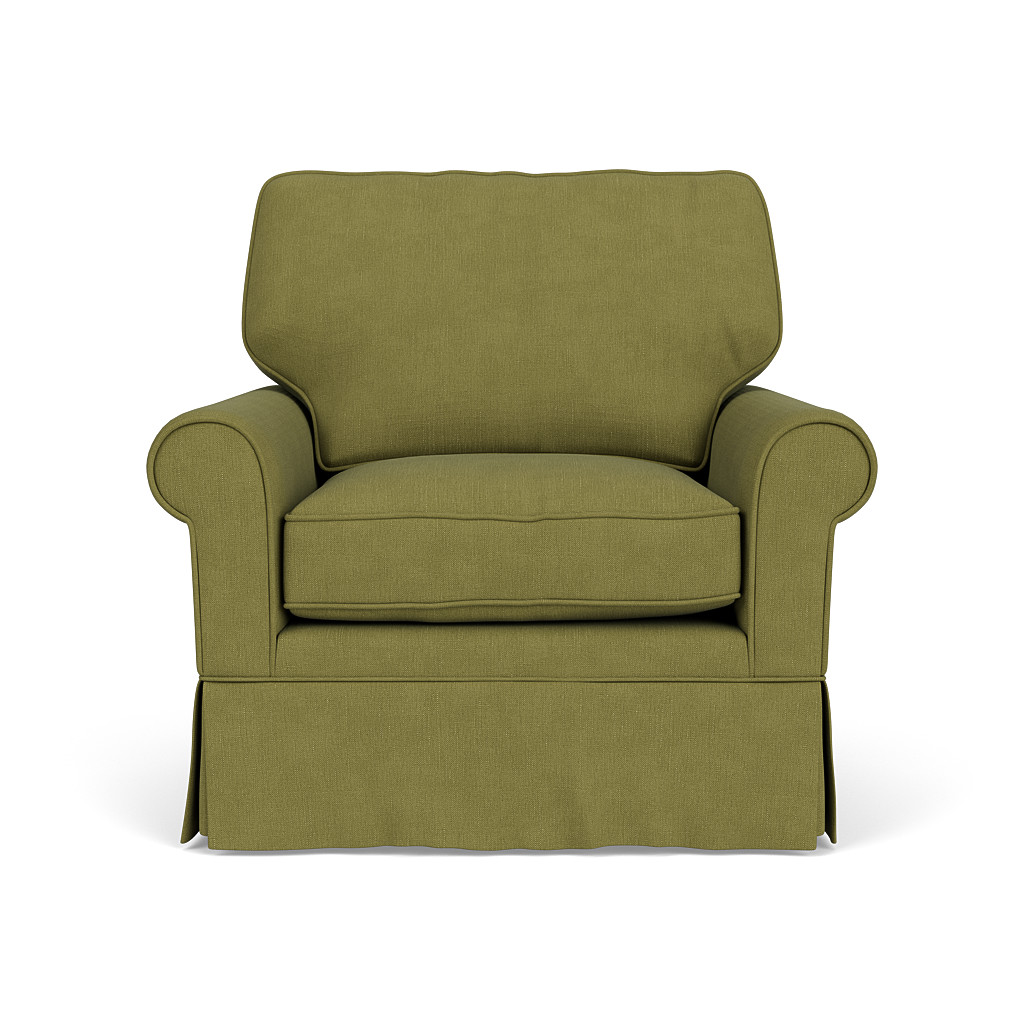 Dawson Armchair In Apple House Linen Mix