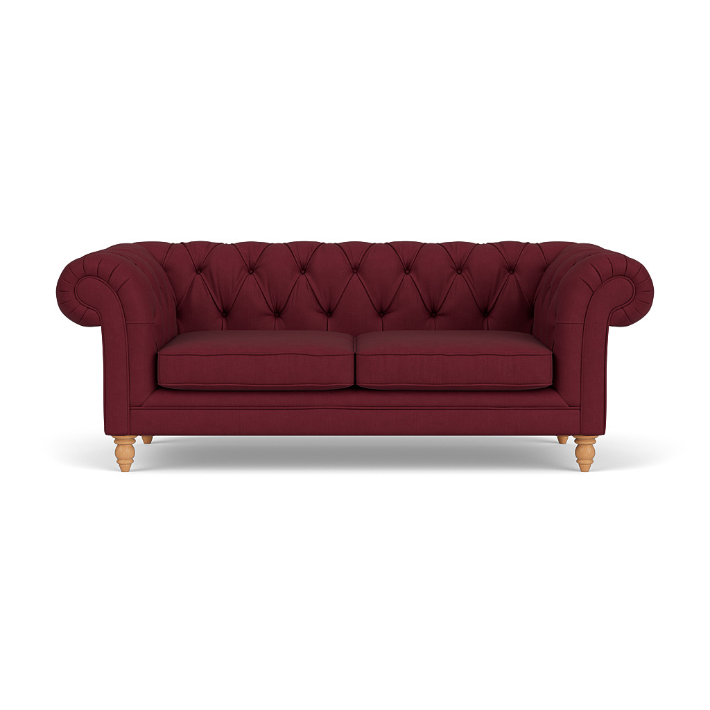 Harris Large 2 Seater Sofa In Rosehip House Linen Mix