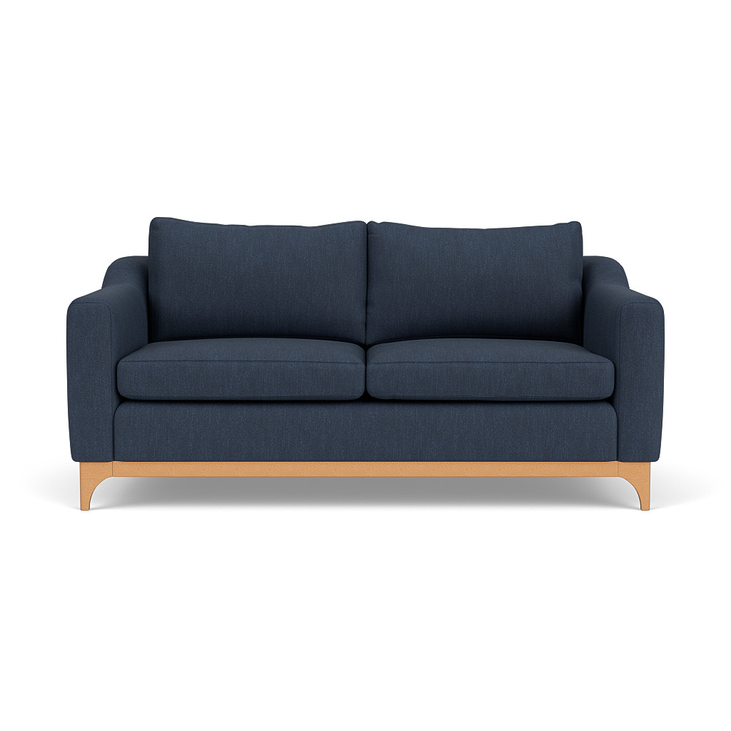 Watson 3 Seater Sofa In Indigo Luxury Italian Linen