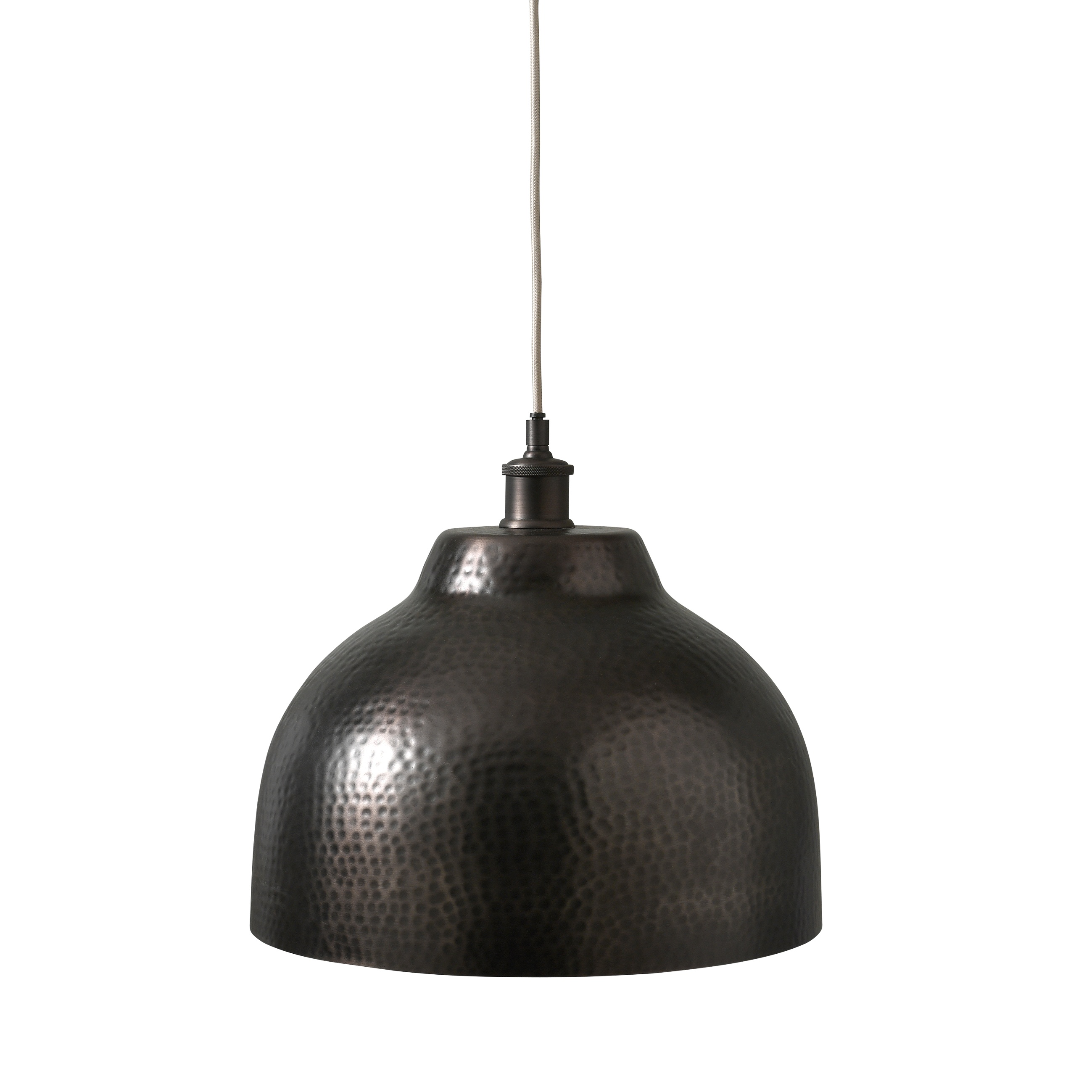 Fossey Hammered Antique Brass Metal Pendant