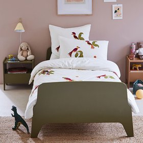 Adil Vintage Retro Style Single Bed with Bed Base