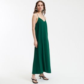 Maxi Cami Dress, Dark Green