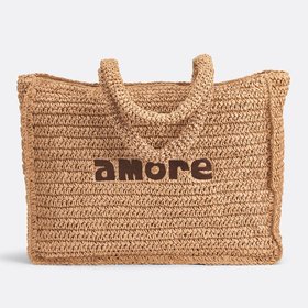 Woven Straw Tote Bag