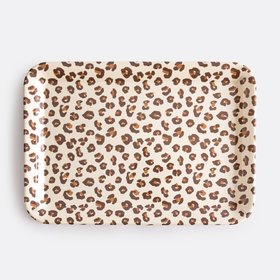 Azhar Leopard Print Tray in Size m